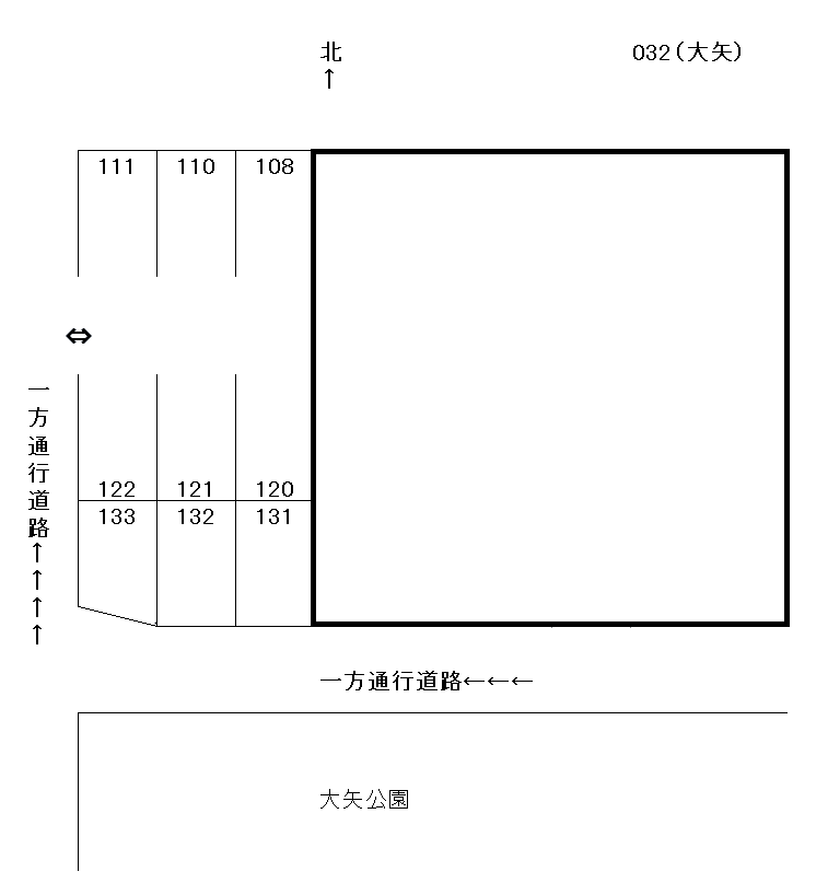 岩倉－32の駐車配置図