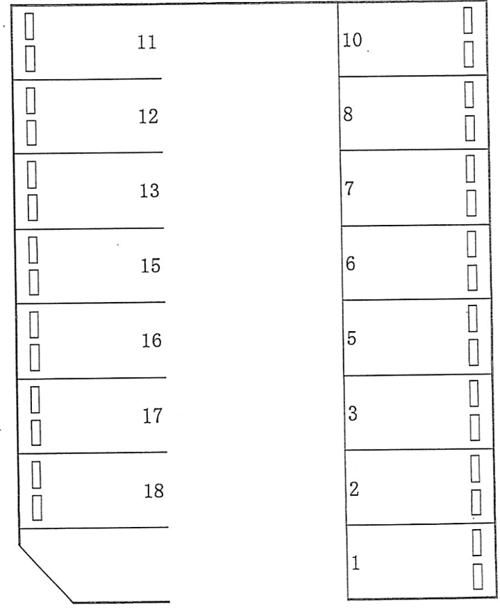 ２１６の駐車配置図
