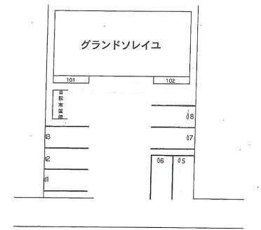グランドソレイユの駐車配置図