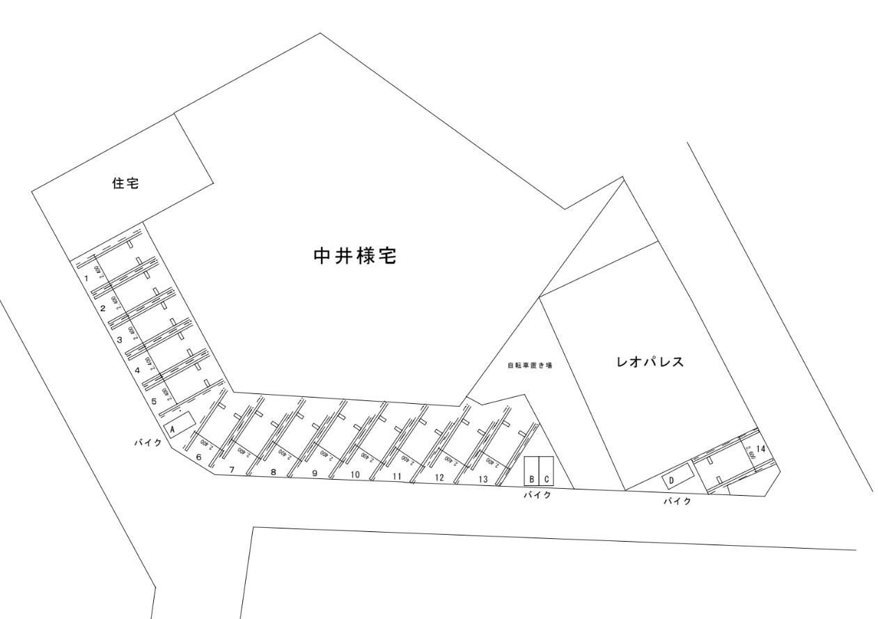 リンランパーキングの駐車配置図