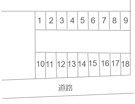 上清水町273-43駐車場の駐車配置図