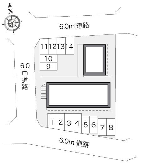 緑花台(19065)の駐車配置図