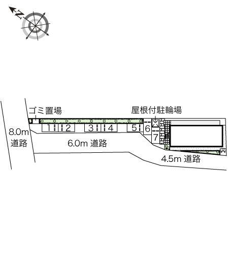 プランドールＫＯＺＵ(46265)の駐車配置図