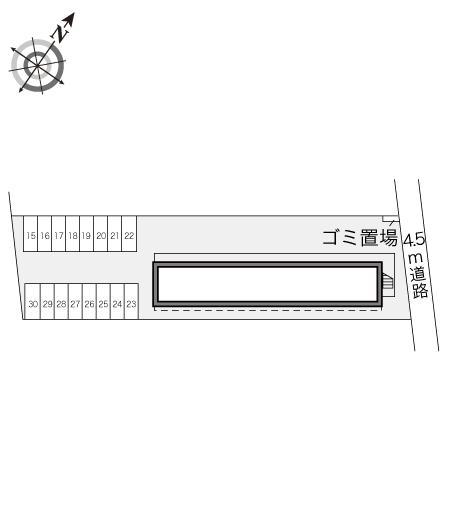 フォレスト(16736)の駐車配置図