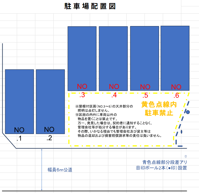 仲町台茅ケ崎南２丁目駐車場の駐車配置図
