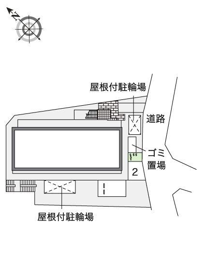 藤が丘２番館(38188)の駐車配置図