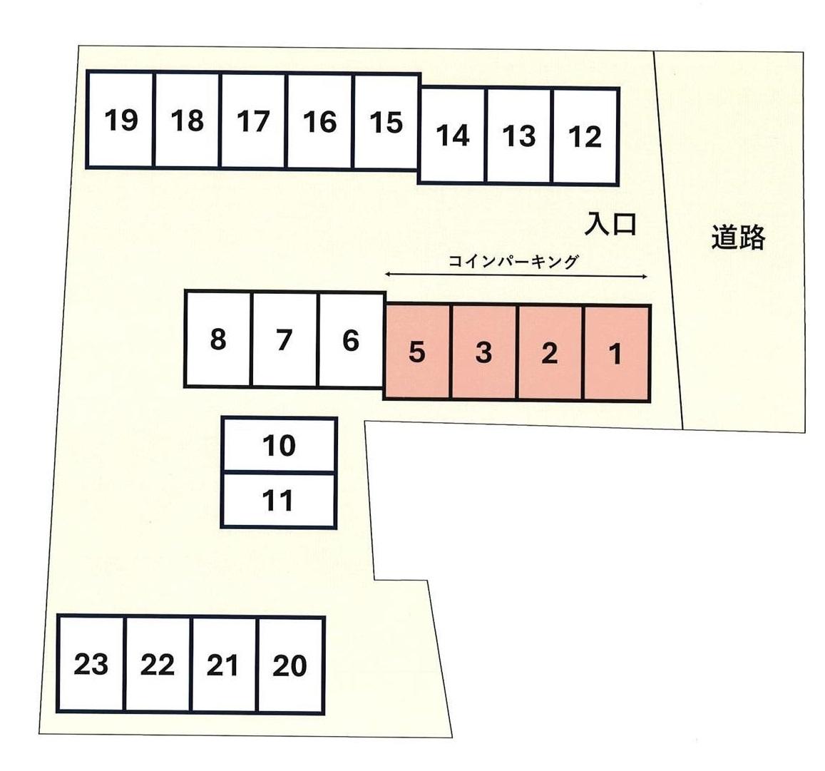 【53720】西船1丁目CP第1・月極駐車場の駐車配置図