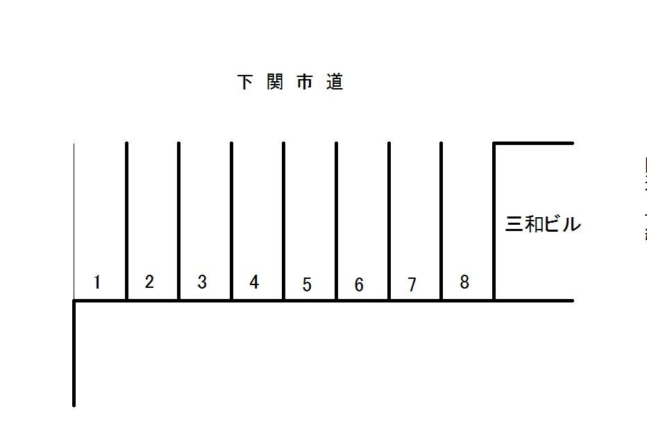 阿弥陀寺駐車場の駐車配置図