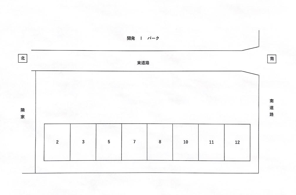 開発Ｉパークの駐車配置図