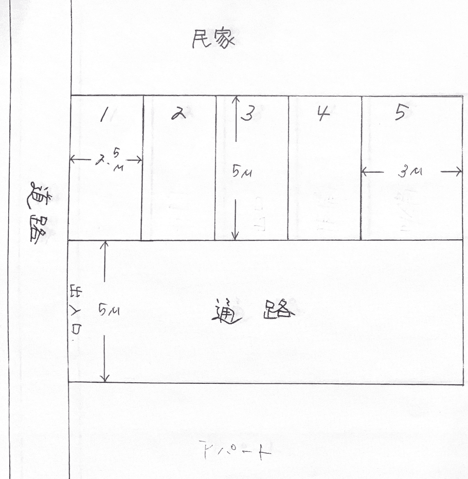 パーキング寿の駐車配置図