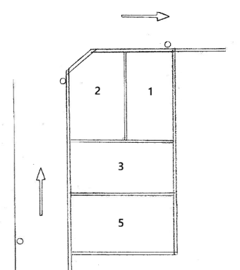 太田町パーキングの駐車配置図