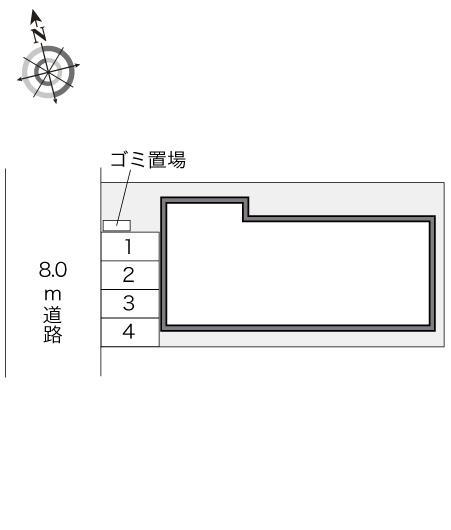 フロラシオン(22127)の駐車配置図