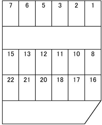 ＭＤパーキングの駐車配置図