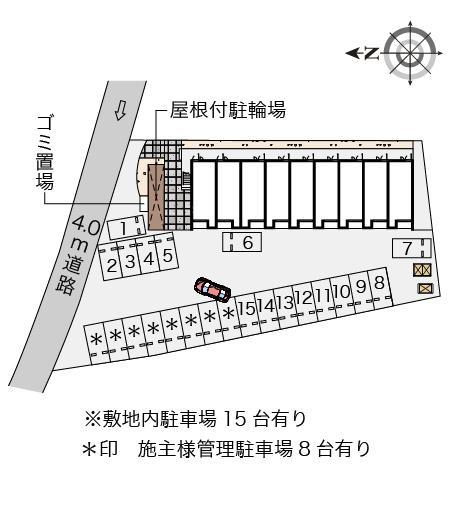 クレイノＢＵＺＥＮ(55875)の駐車配置図