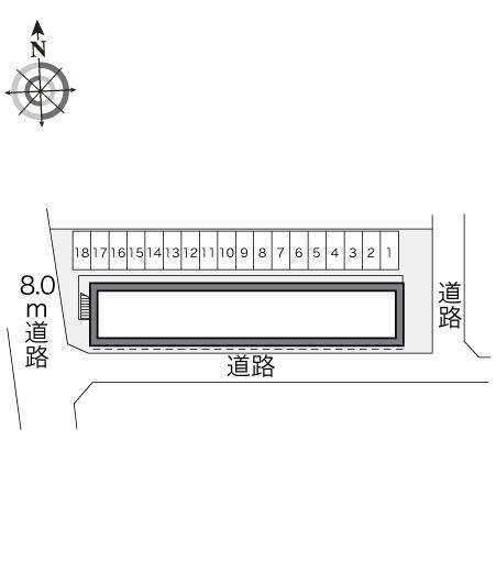 ニューウェルⅡ(23736)の駐車配置図