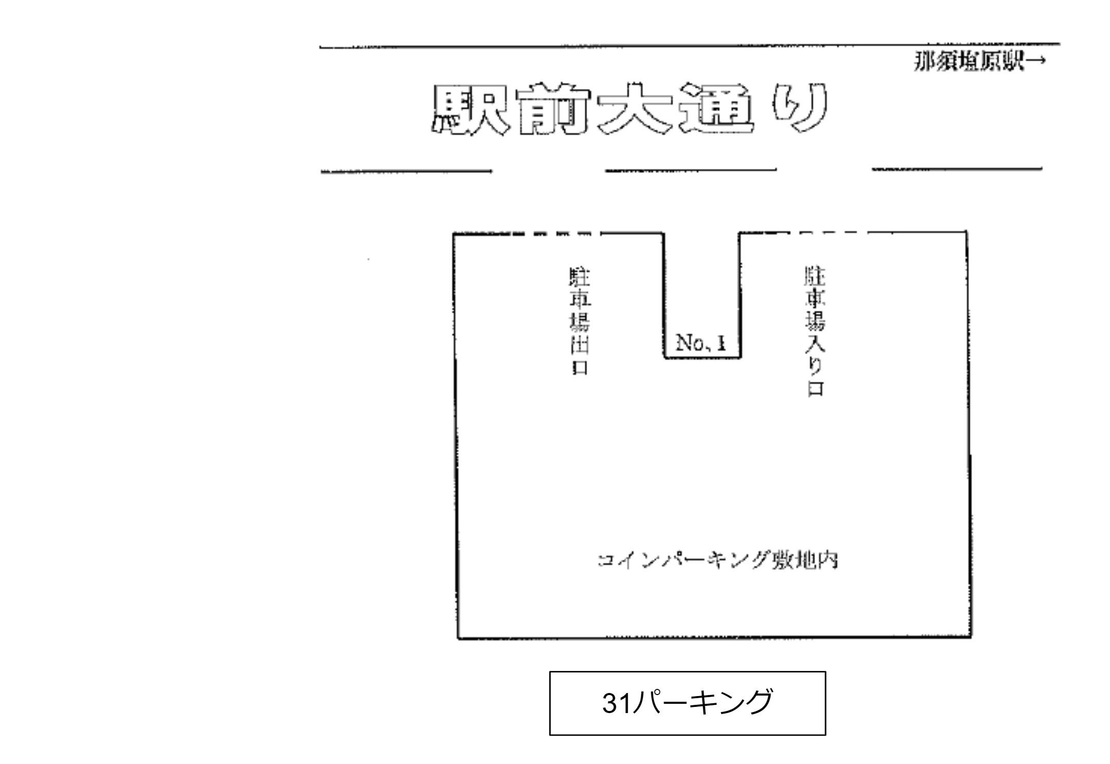 ３１パーキングの駐車配置図