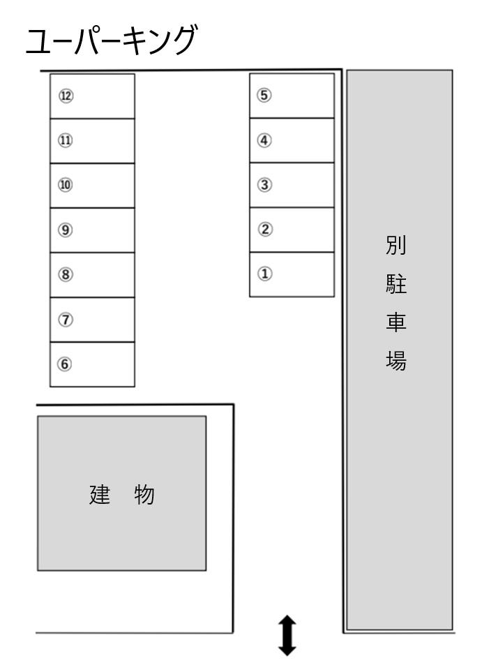 ユーパーキングの駐車配置図