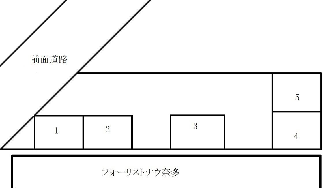 和白D駐車場の駐車配置図