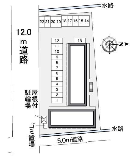 クローバー(37217)の駐車配置図