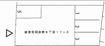 高橋ガレージ②の駐車配置図