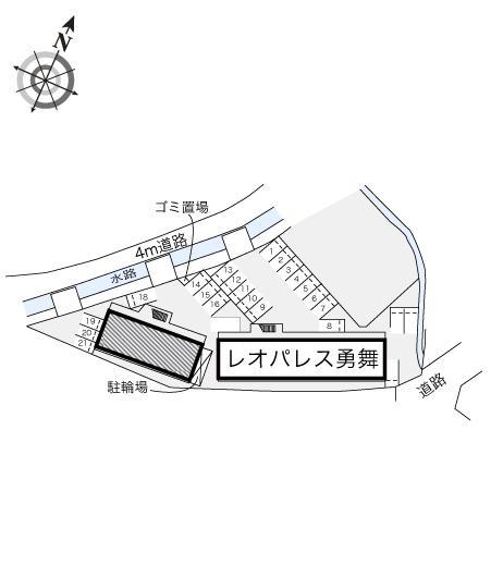 桜舞(18202)の駐車配置図