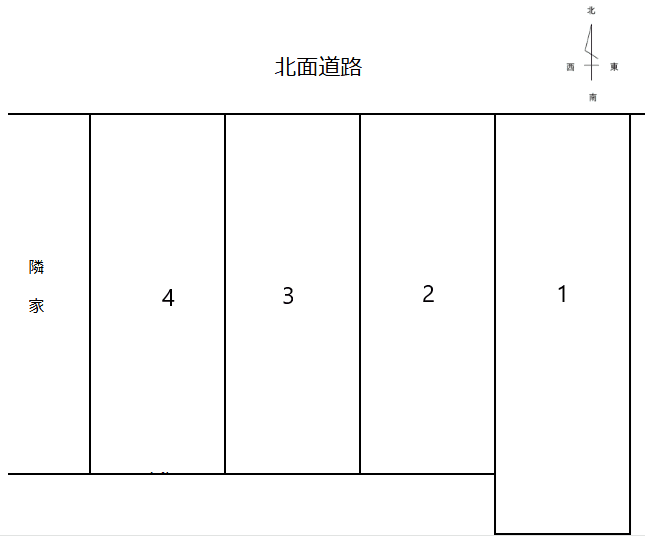 野口町　第1駐車場の駐車配置図