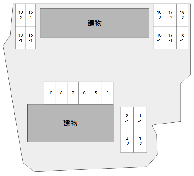 アンダンテ壱番館の駐車配置図