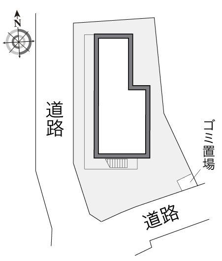 篭山西(18414)の駐車配置図