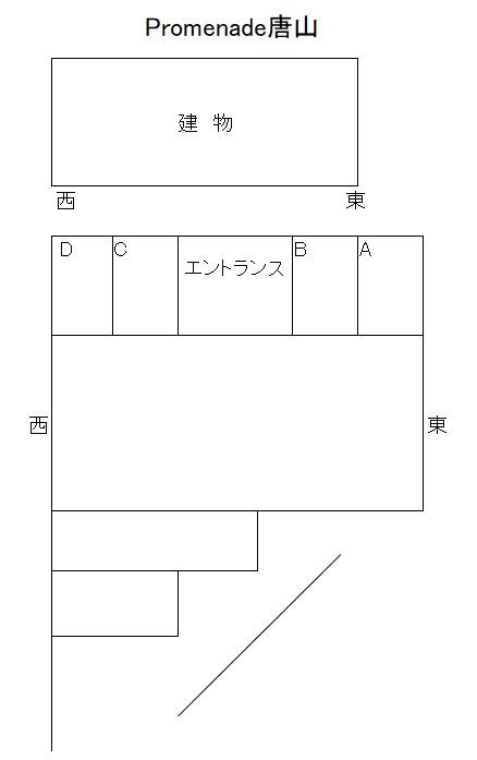 Promenade唐山の駐車配置図