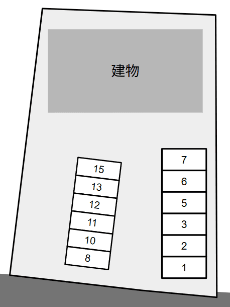 Ｂｅｌｌ　ｄｅｍｅｕｒｅ別駐車場の駐車配置図