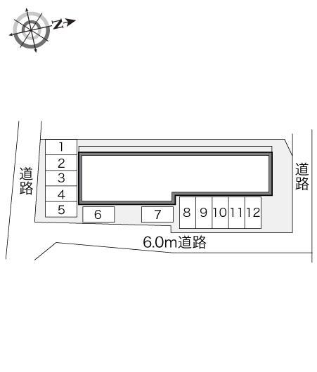 山竹Ⅰ(21887)の駐車配置図