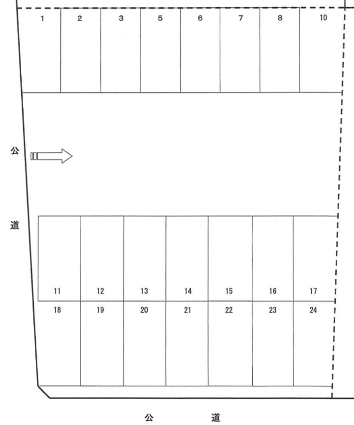 ２０の駐車配置図