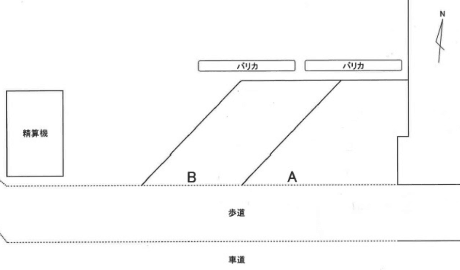 FK P.ZONE名駅南１丁目バイク駐車場の駐車配置図