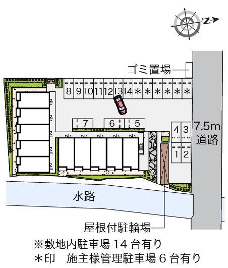 ベルジュ(54615)の駐車配置図