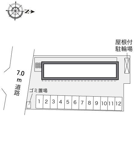 新町Ｃ(29134)の駐車配置図