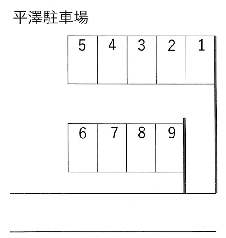 平澤駐車場の駐車配置図