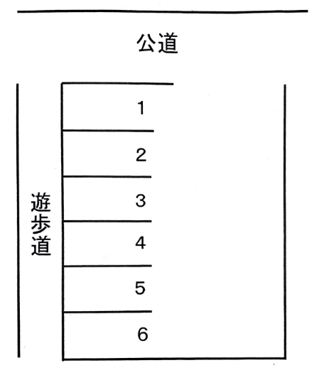 新宿３−３０駐車場の駐車配置図