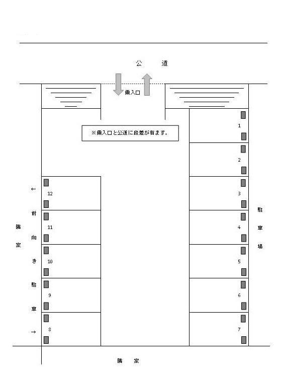 J-720の駐車配置図