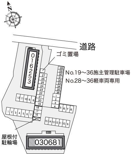 イーストコート久原郷(30681)の駐車配置図