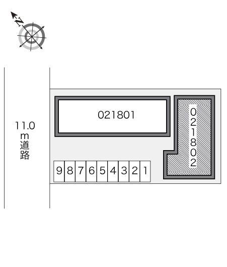 日サルー時任町Ｂ(21802)の駐車配置図
