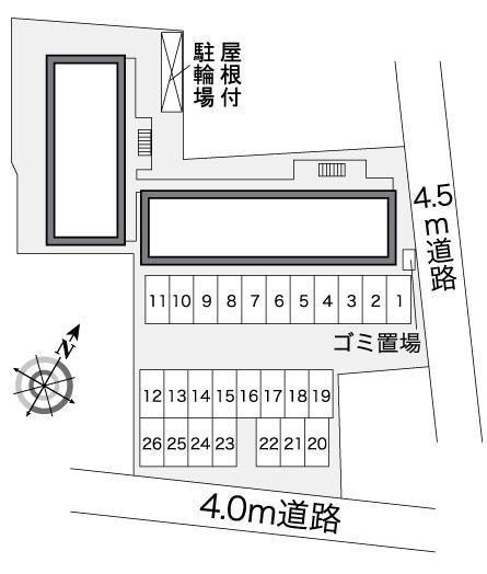 霧島ヶ丘(26550)の駐車配置図