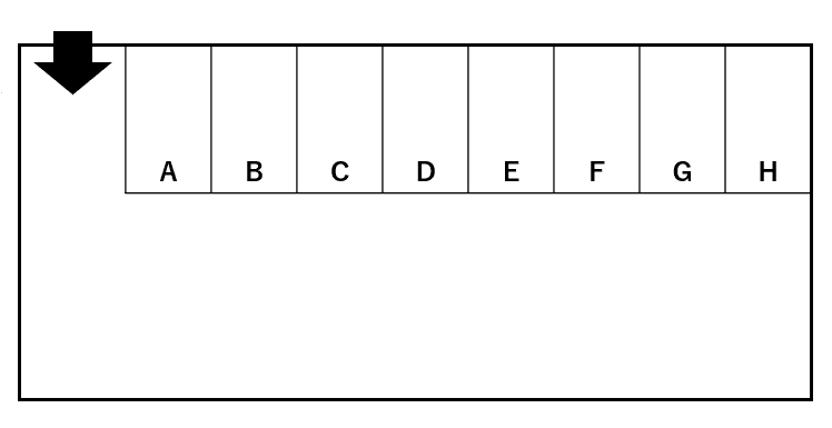 山口駐車場の駐車配置図