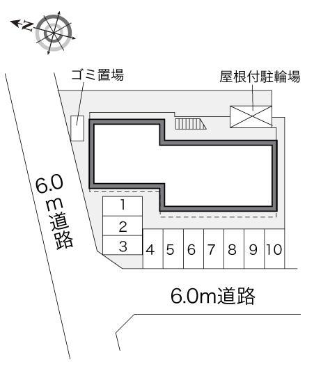 カサブランカ４(23483)の駐車配置図