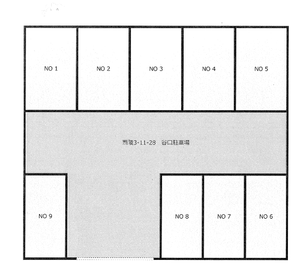谷口駐車場の駐車配置図