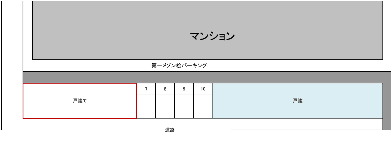 第一メゾン桧パーキングの駐車配置図