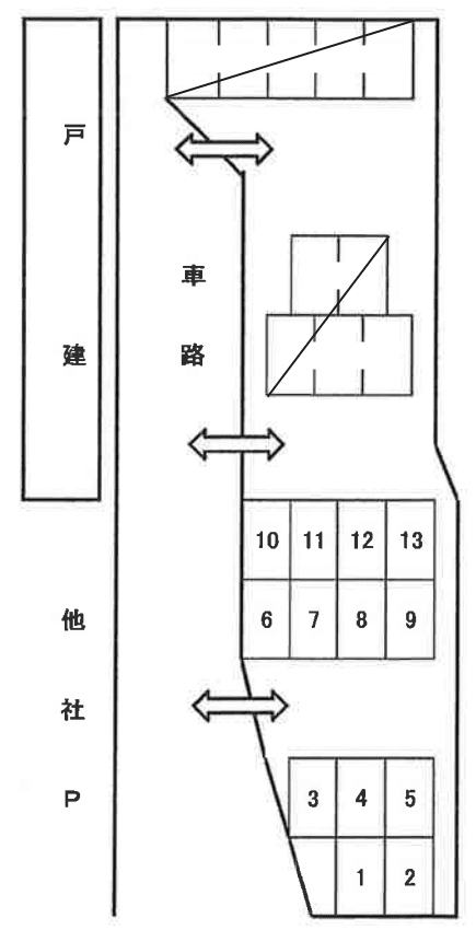 マスダPの駐車配置図