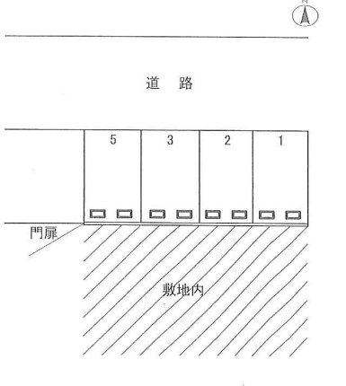 中根駐車場の駐車配置図