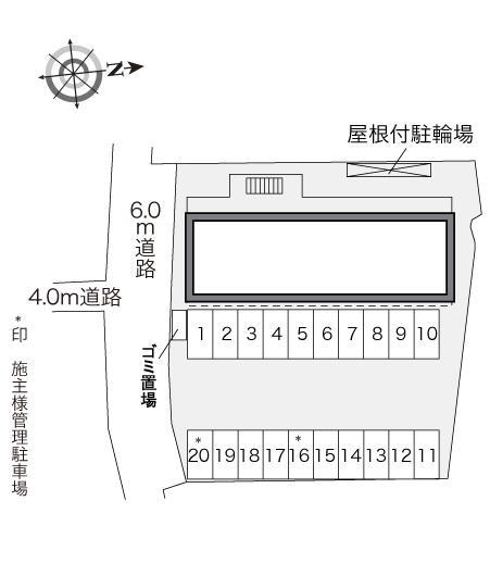 シャルマン北浦(27832)の駐車配置図