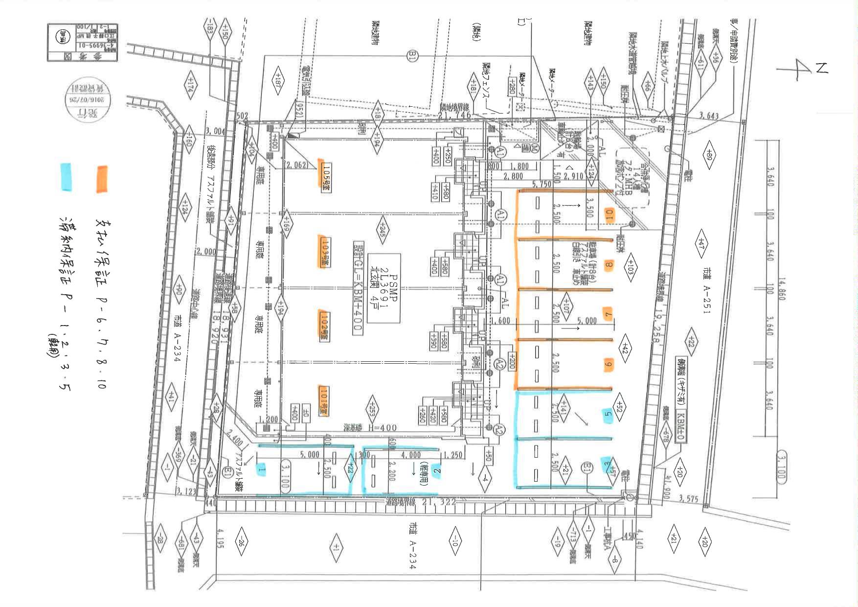 60211Primaveraの駐車配置図