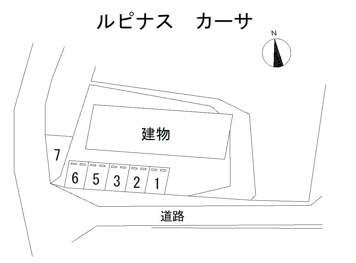 ルピナス　カーサの駐車配置図